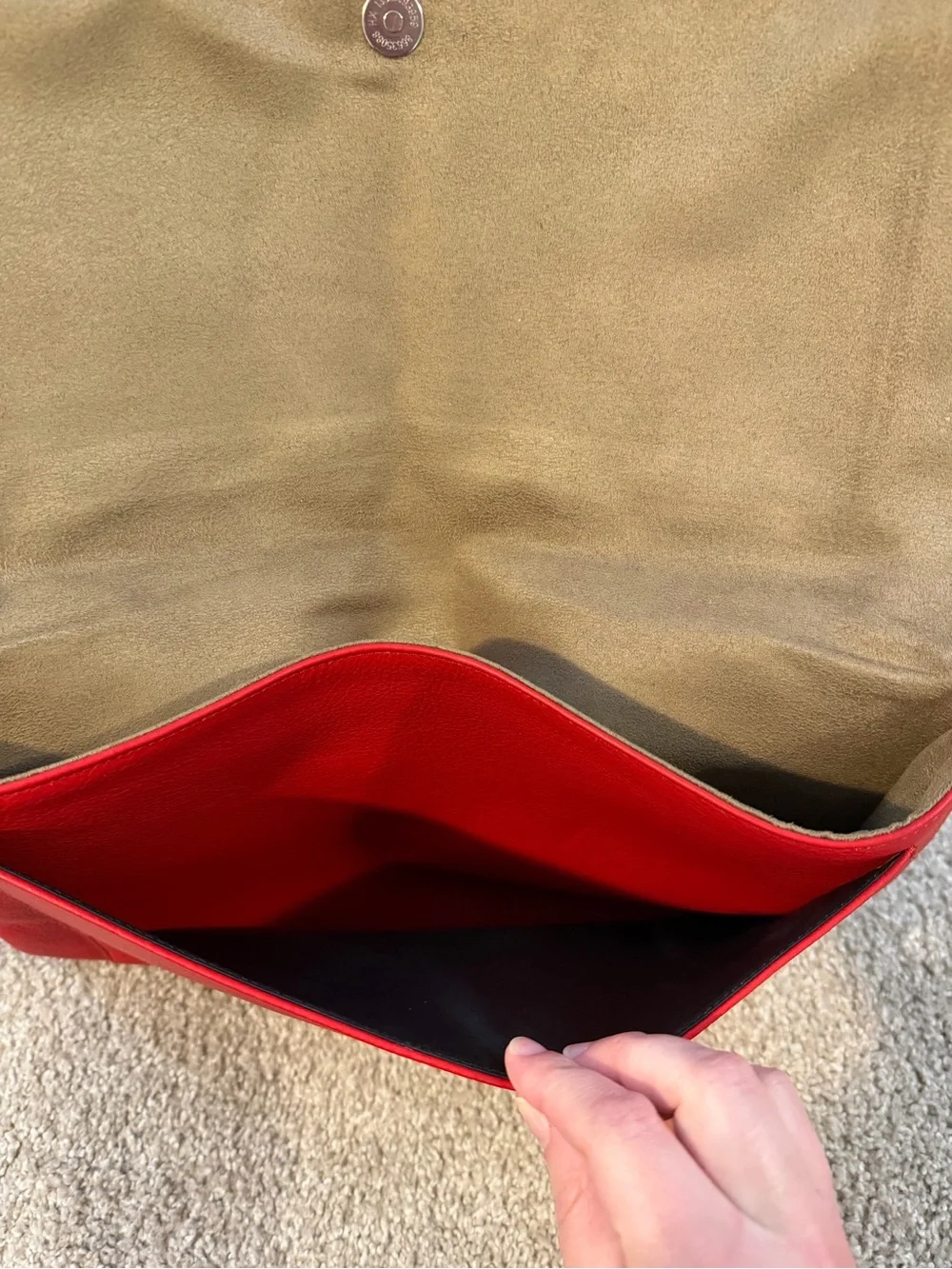 Leatherology Red Leather 15” Laptop Sleeve